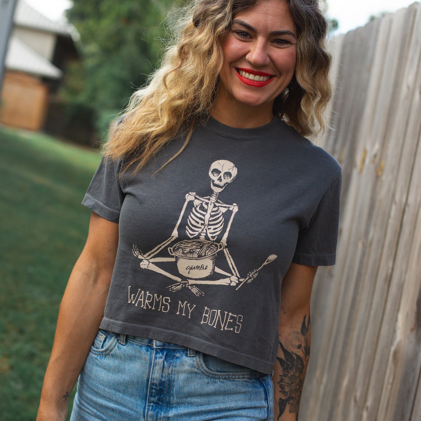 Warms My Bones • Crop Tee