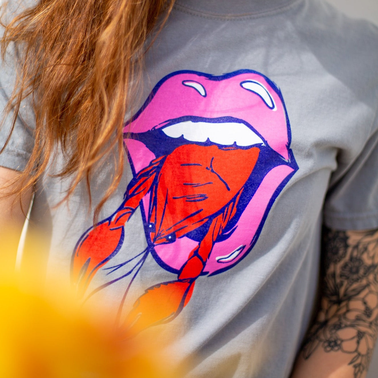 Crawfish Satisfaction •  Gray Tee